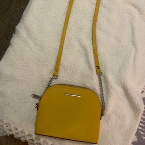 Yellow Steve Madden dome cross body